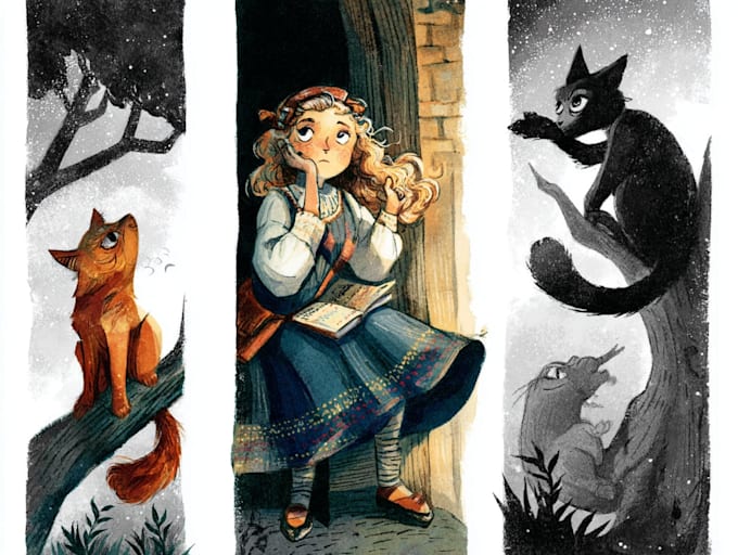 draw illustrations for childrens book