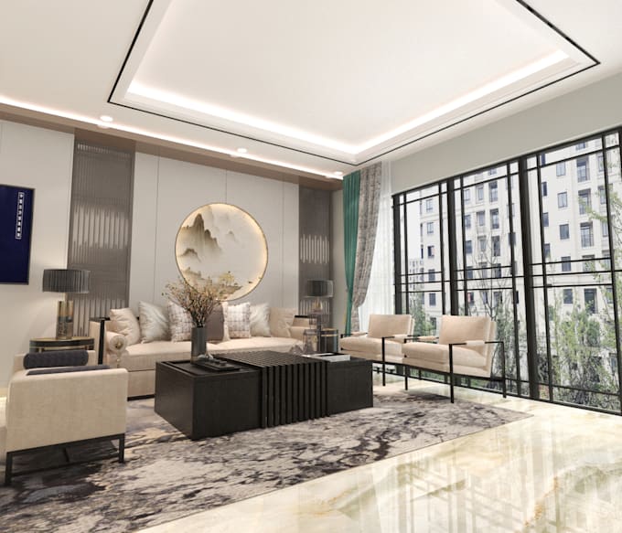 Create interior design 3d max vray rendering by Juliusdwisusant | Fiverr