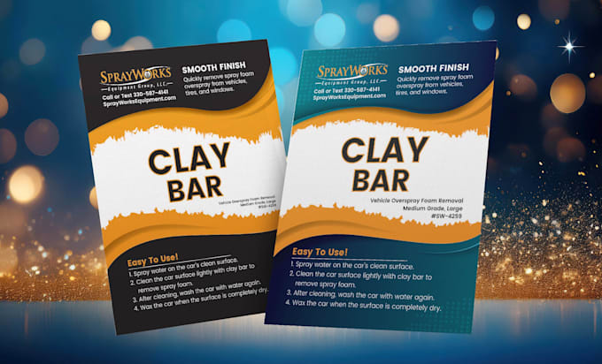 design product sheet, sell sheet, business one sheet