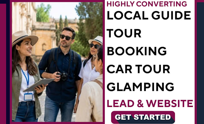 generate local tour guide glamping leads tour booking website