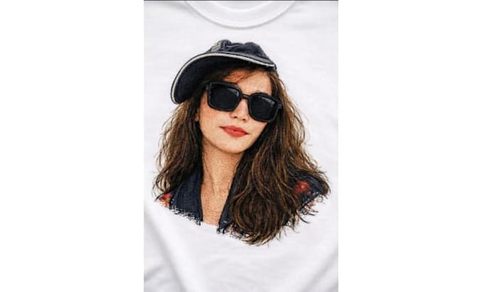 digitize portrait or face to embroidery dst pes files