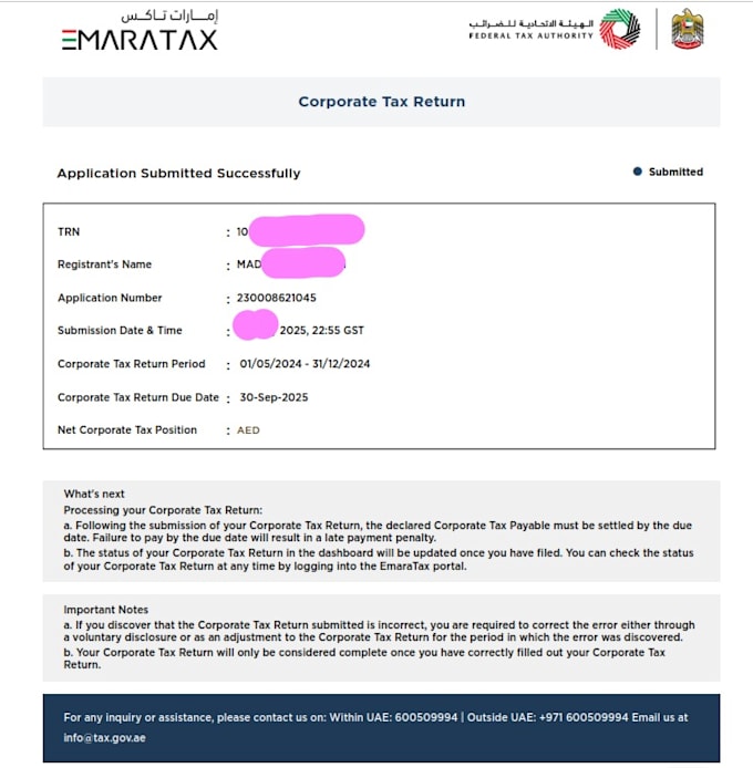 do uae corporate tax planning, assessment, filing services