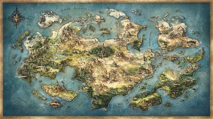 do fantasy map design