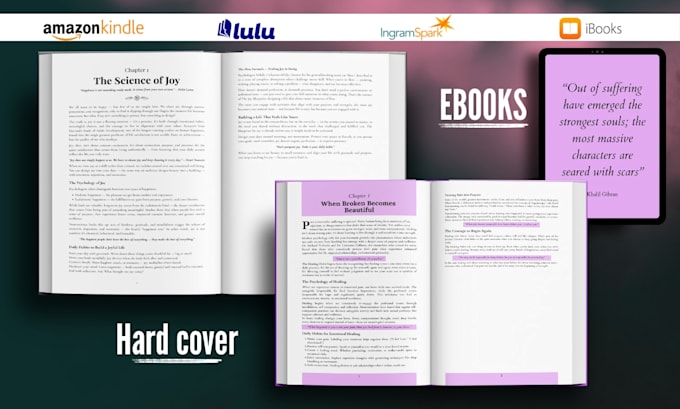do book formatting kindle ebook layout design and typesetting