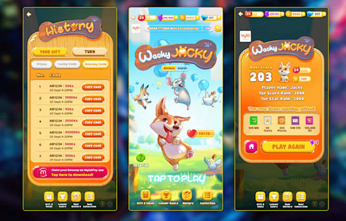 Design professional game ui ux for mobile and pc by Fasihuiux | Fiverr