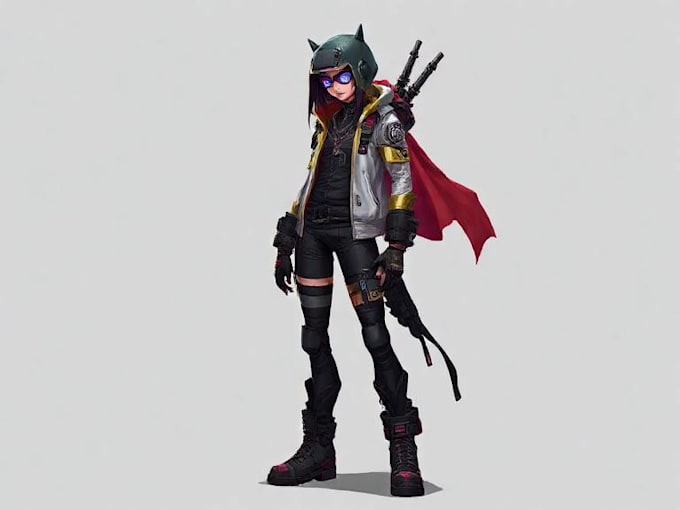 design cyberpunk character, original character design