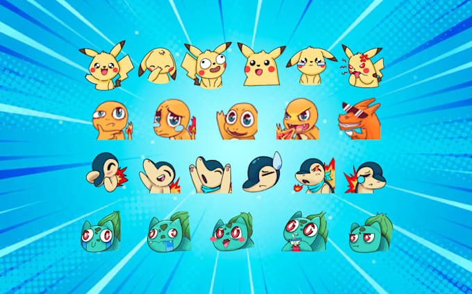 create cute pokémon emotes for twitch, discord or youtube