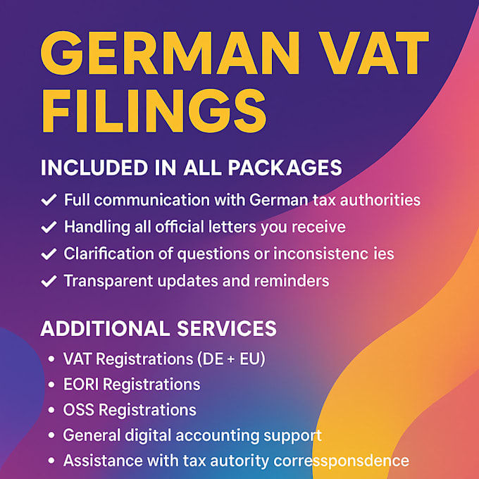 do vat filing austria and germany within 12 hours