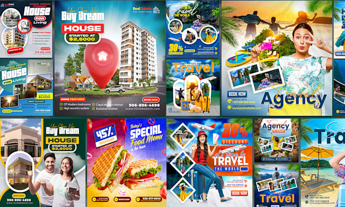 design 30 unique social media posts for your brand for the whole month