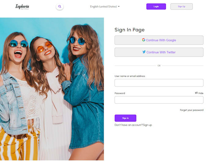design portfolio website or personal website