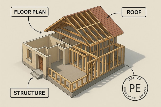 create detailed house plans with pe review