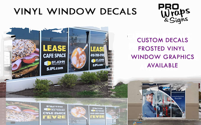create window graphic, shop front and store front design