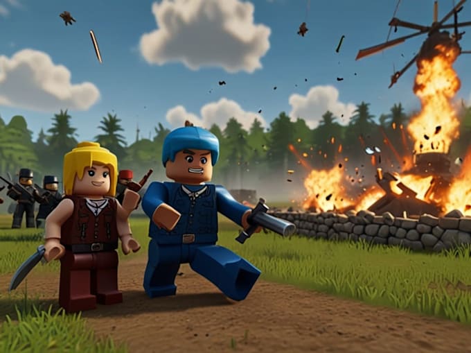 Build game assets, gui, roblox characters, game map environment, avatar ...