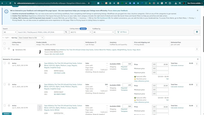 manage amazon store and product upload