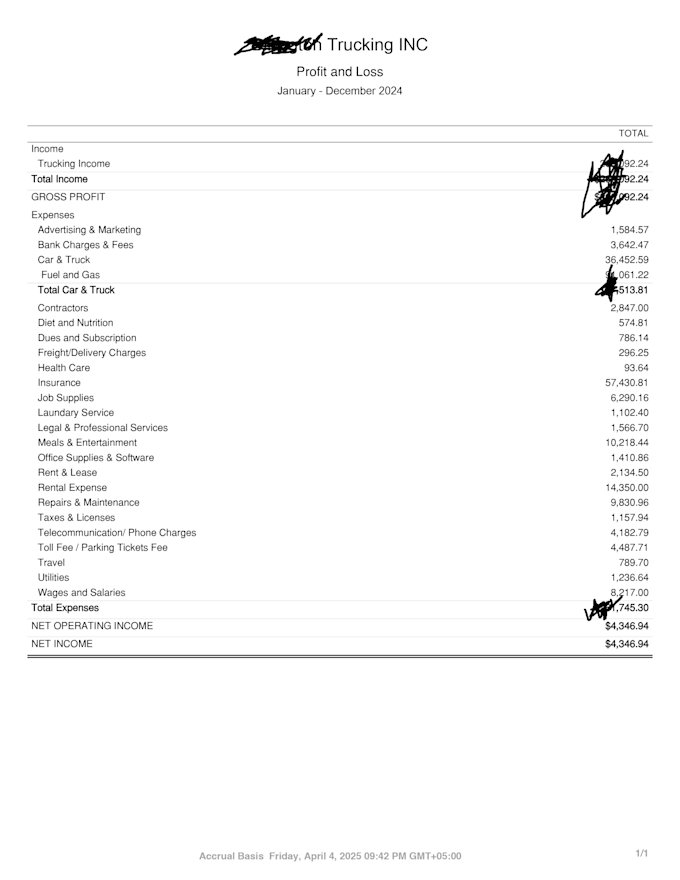 do quickbooks setup, yearly reconcilation and bookkeeping