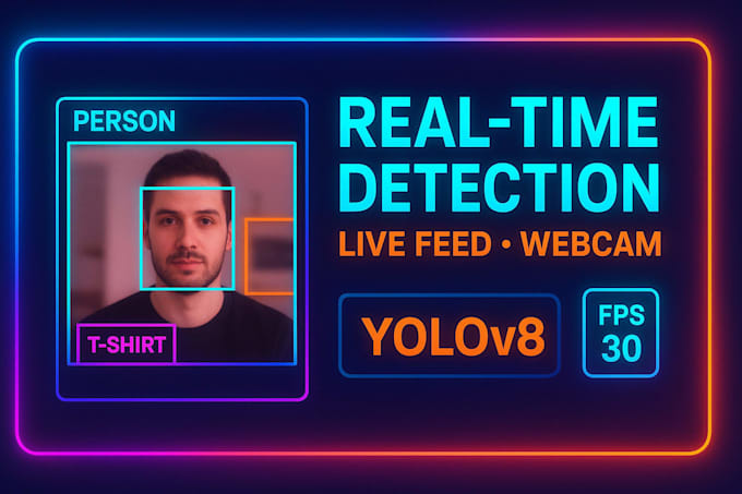 setup real time object detection on webcam video or live feed