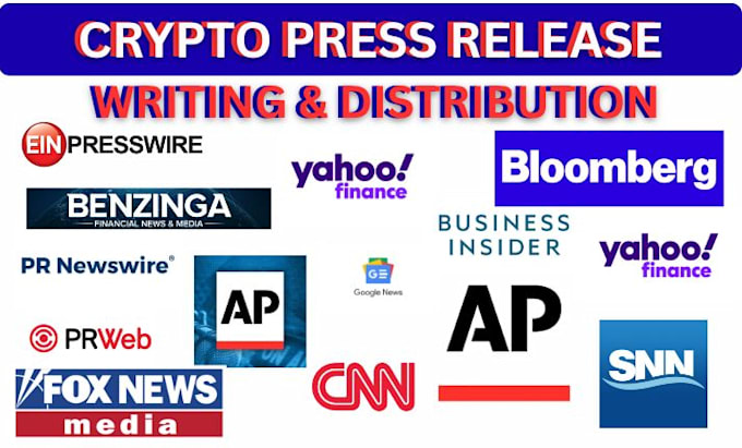 do crypto press release writing and PR distribution crypto promotion publicist