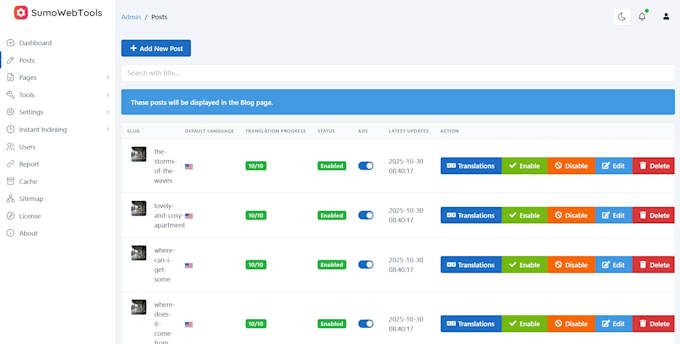 install sumowebtools on your vps or shared hosting