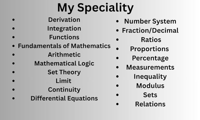teach math from 1 to 12 grades