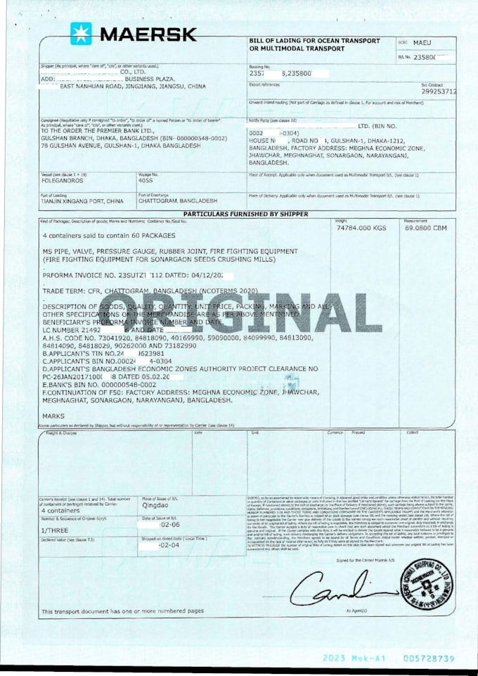 handle full lc process, export import docs, to avoid discrepancy