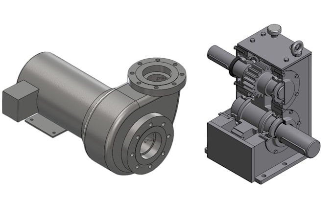 Do 3d cad design 3d modelling cad 2d drawing 3d rendering industrial ...