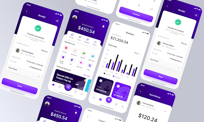 do mobile app design, mockup design for IOS and android in figma