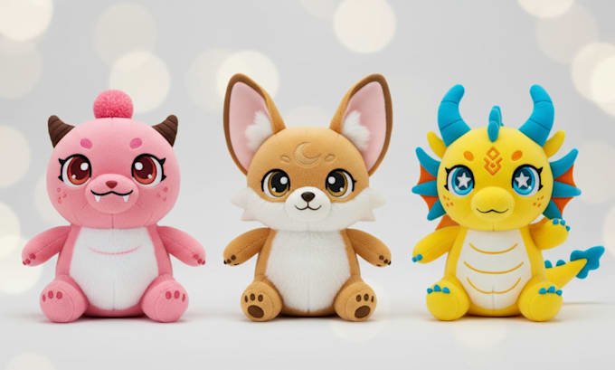create handmade soft custom plush toy stuffed animals crochet kawaii plushie