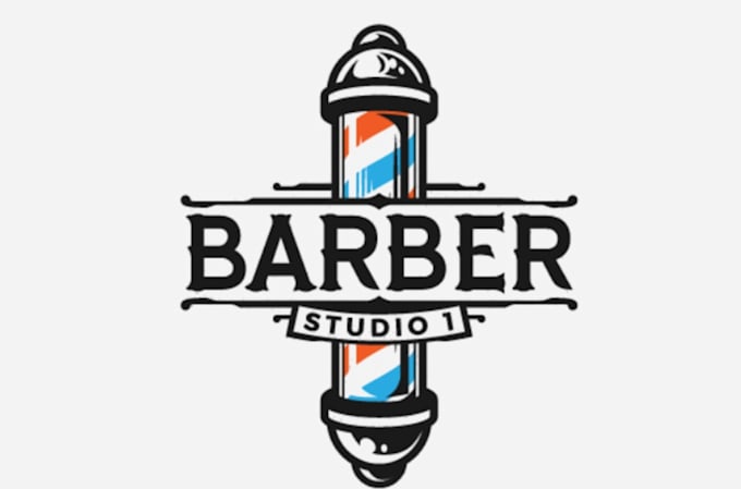 design a modern barber logo design