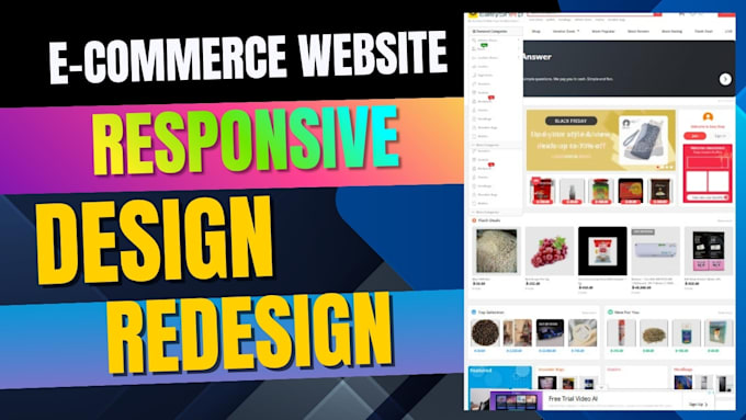 design or redesign your woo commerce store new website
