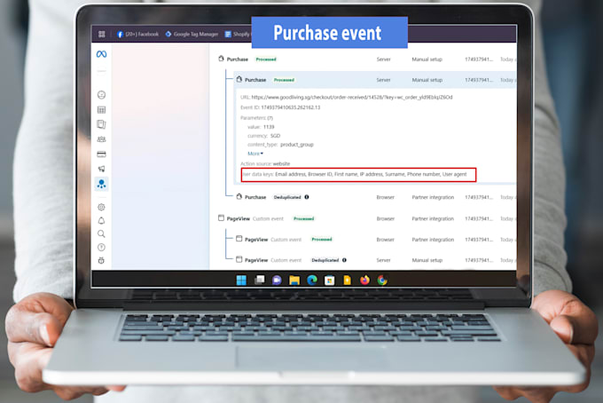 setup meta facebook pixel and fix capi server side tracking