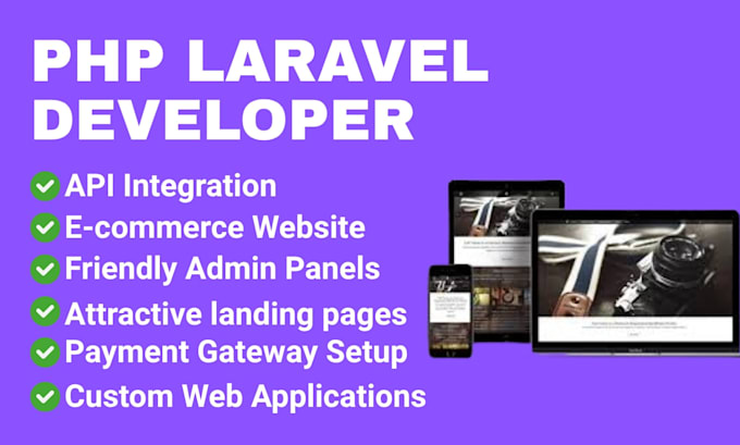 Build a clean and responsive laravel web application by Atz_asad | Fiverr