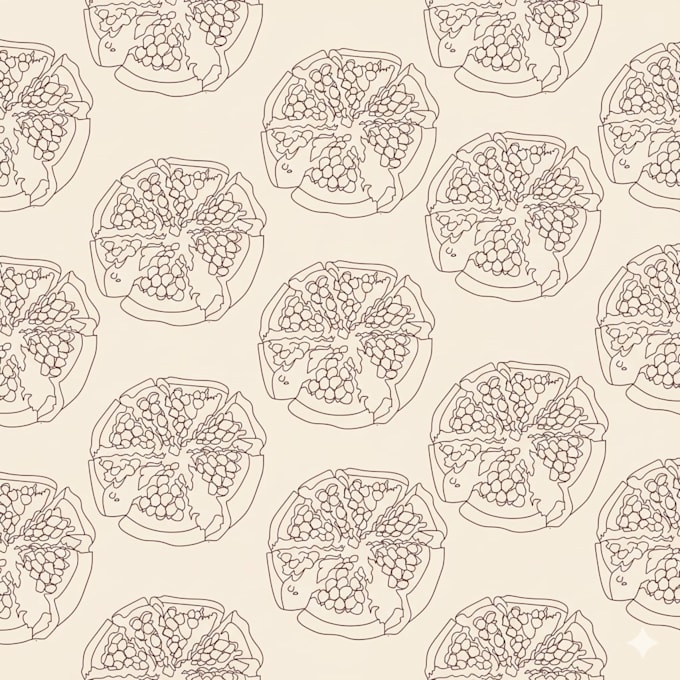 design vector line art pattern for fabric or packaging