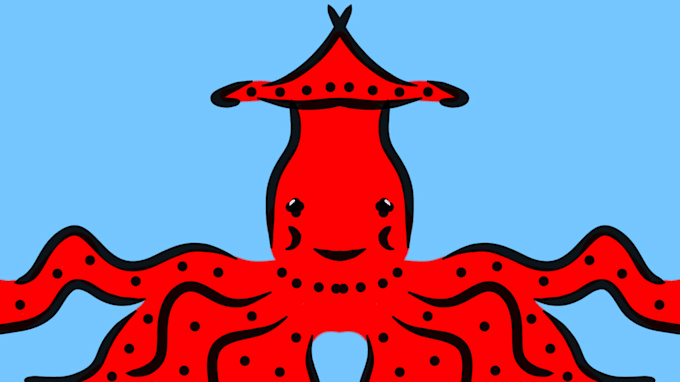 create a cute squid jelly sea creature