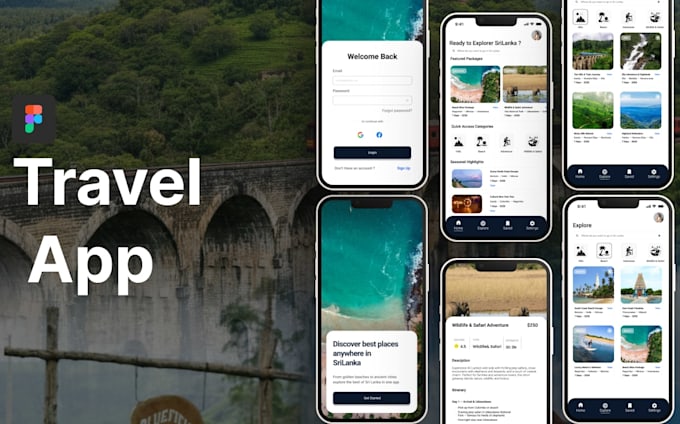 do website design and mobile app design using figma