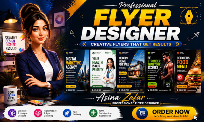 design unique poster, brochure and flyer