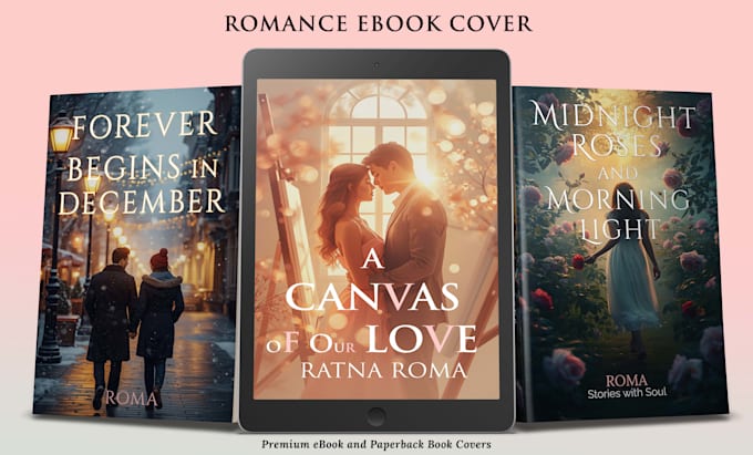 create romance book cover design and paperback book cover