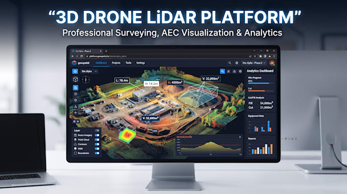 build a 3d drone lidar data visualization platform with measurement tools