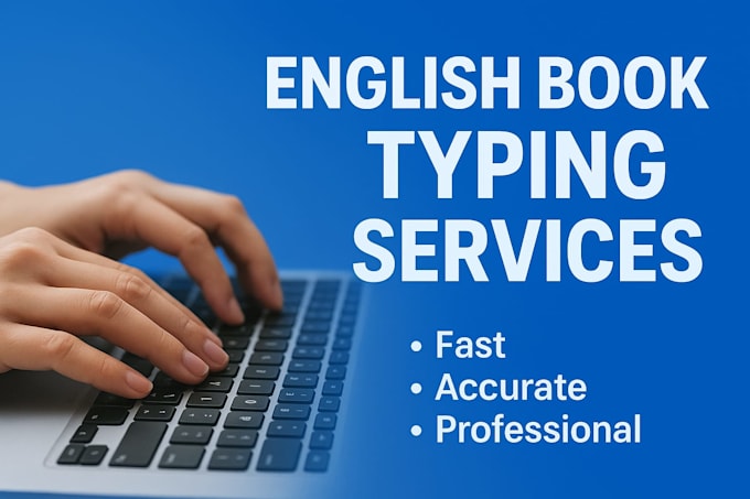 fast english typing and book composing