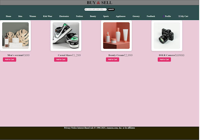 built custom websites as a web developer