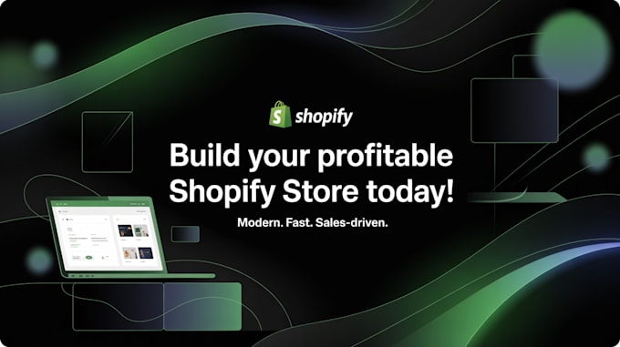 do shopify website design, create shopify store, or shopify dropshipping store
