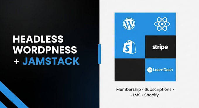 build headless wordpress and jamstack membership website with subscriptions