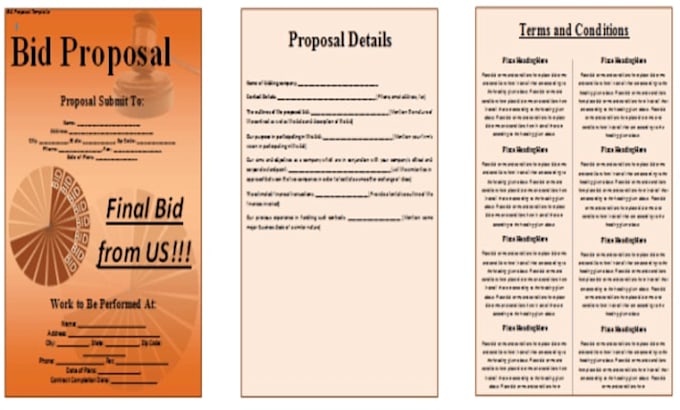 review and edit your bid proposal, rfp, rfq or tender document