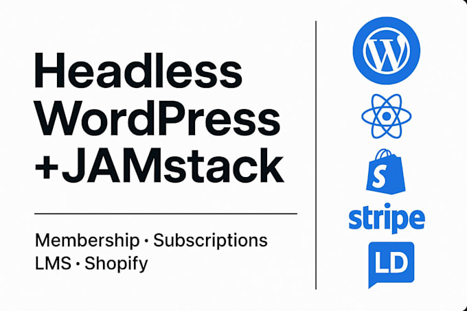 build headless wordpress and jamstack membership website with subscriptions