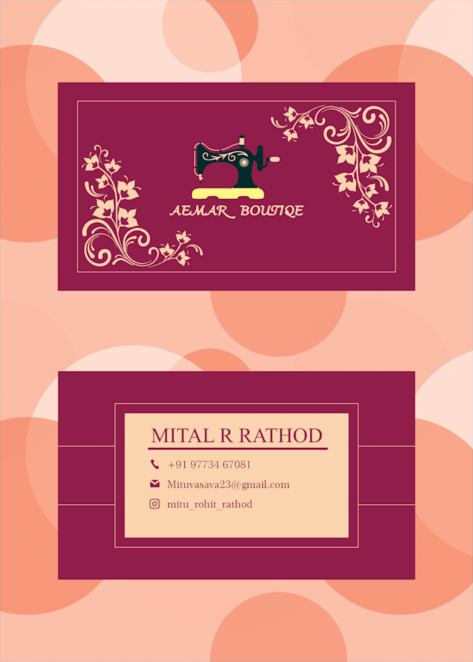 design a modern business card