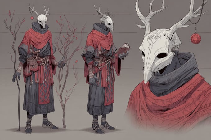 draw a fancy dnd character art