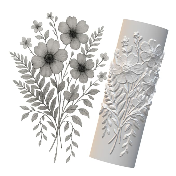 create custom clay roller 3d models from your design