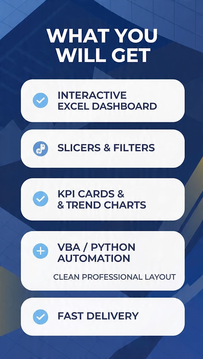 create excel graphs, excel charts, dashboards and macros