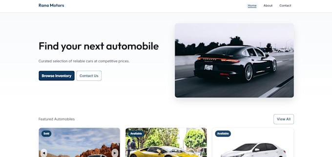 build ai website, business website development as a full stack web developer