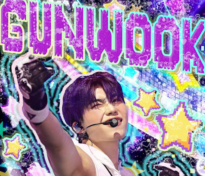 design custom y2k cyber pop fan edits for kpop or anime