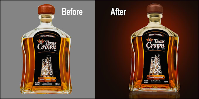 retouch your product photos bottles, drinks, cosmetics